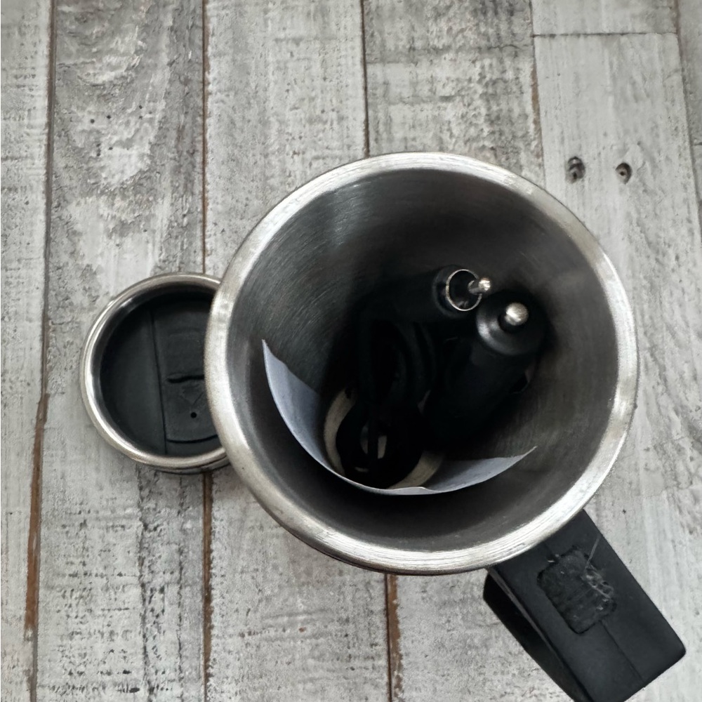 Auto USB Stainless Steel Heated Travel Mug Flask with Car & USB Charge-Red/16oz - Picture 9 of 9